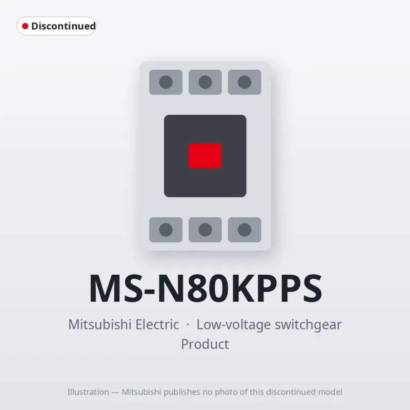 MS-N80KPPS Mitsubishi Low-voltage switchgear Magnetic Starter