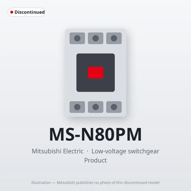 MS-N80PM Mitsubishi Low-voltage switchgear Magnetic Starter