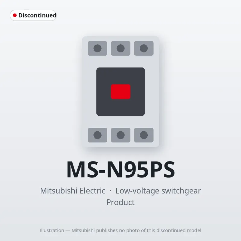MS-N95PS Mitsubishi Low-voltage switchgear Magnetic Starter