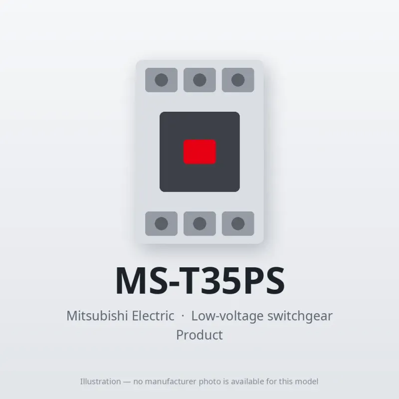 MS-T35PS Mitsubishi Low-voltage switchgear Magnetic Starter