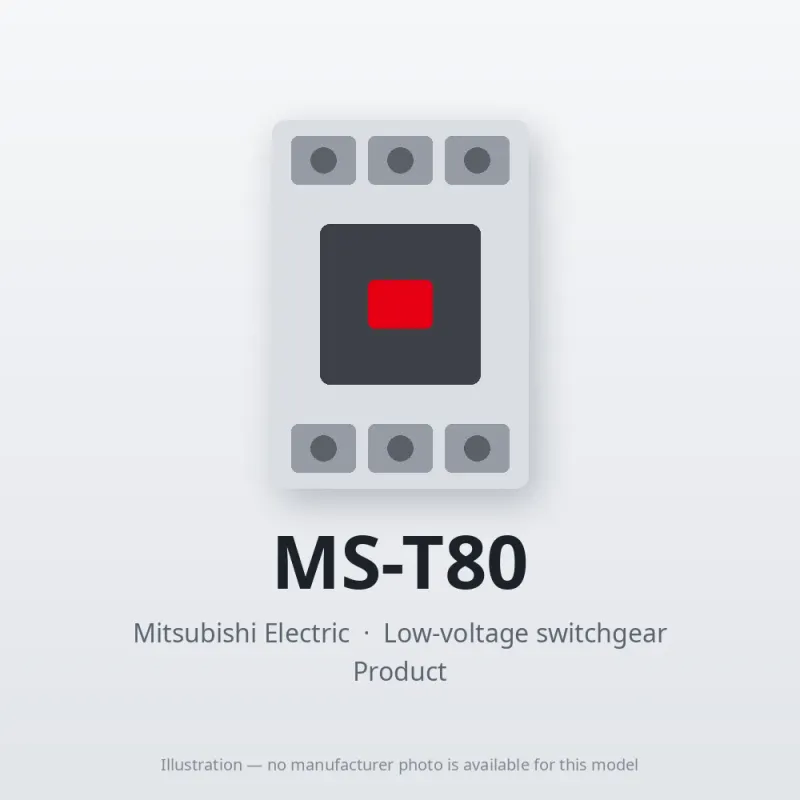 MS-T80 Mitsubishi Low-voltage switchgear Magnetic Starter