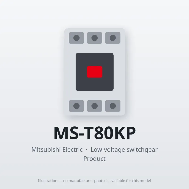 MS-T80KP Mitsubishi Low-voltage switchgear Magnetic Starter