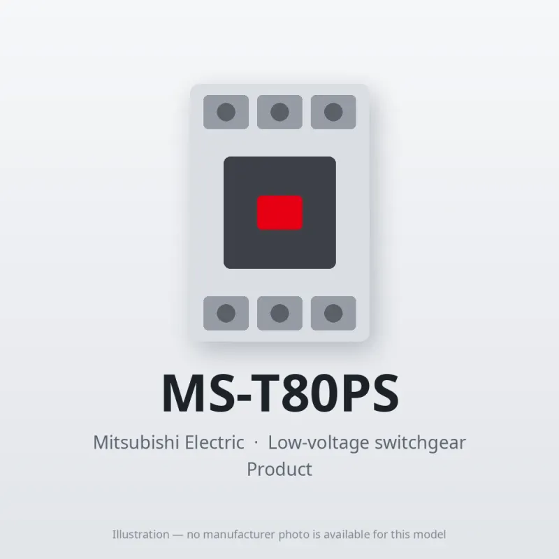 MS-T80PS Mitsubishi Low-voltage switchgear Magnetic Starter