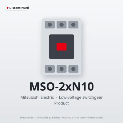MSO-2xN10 Mitsubishi Low-voltage switchgear Magnetic Starter