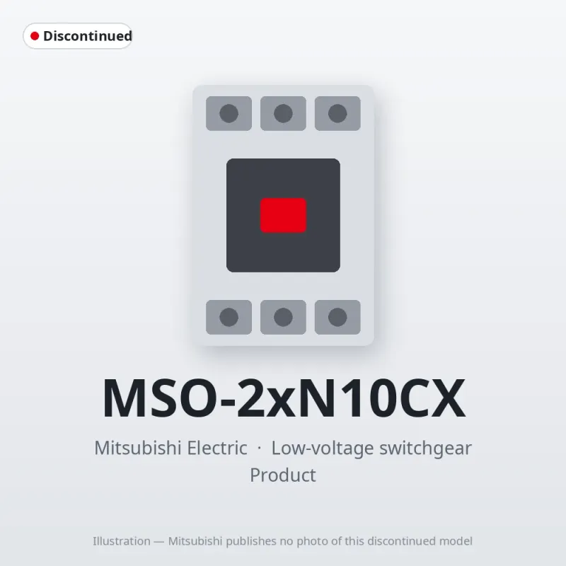 MSO-2xN10CX Mitsubishi Low-voltage switchgear Magnetic Starter