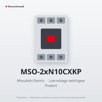 MSO-2xN10CXKP Mitsubishi Low-voltage switchgear Magnetic Starter