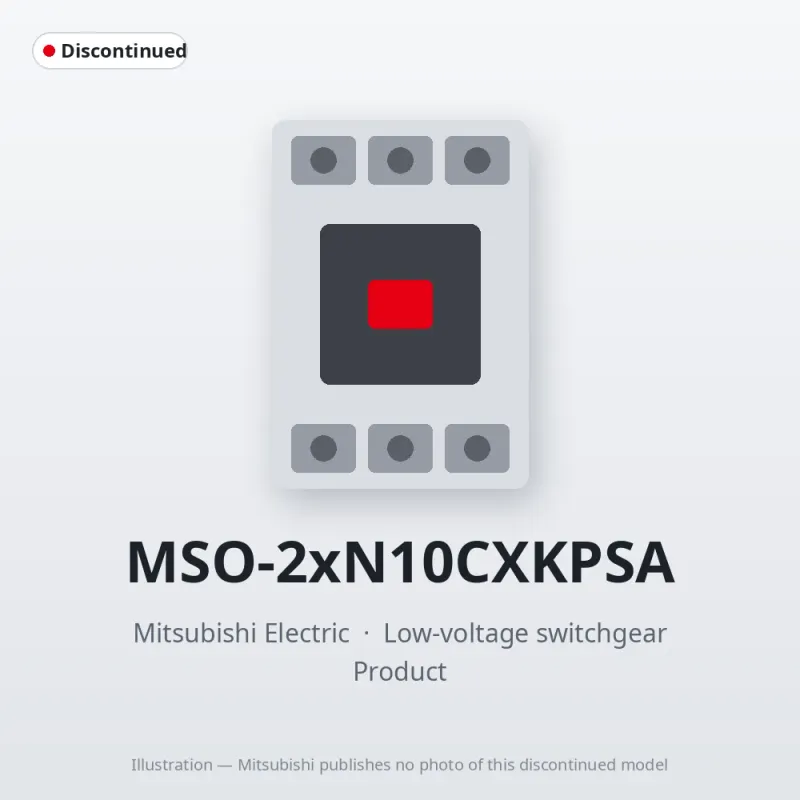MSO-2xN10CXKPSA Mitsubishi Low-voltage switchgear Magnetic Starter