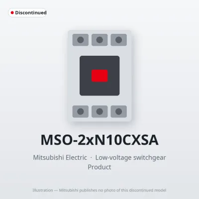 MSO-2xN10CXSA Mitsubishi Low-voltage switchgear Magnetic Starter