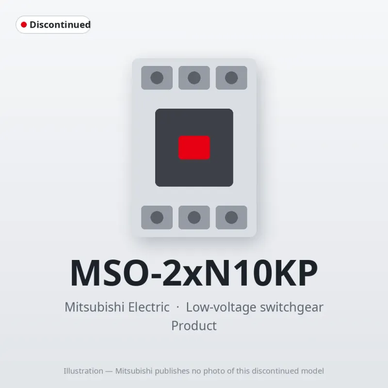 MSO-2xN10KP Mitsubishi Low-voltage switchgear Magnetic Starter
