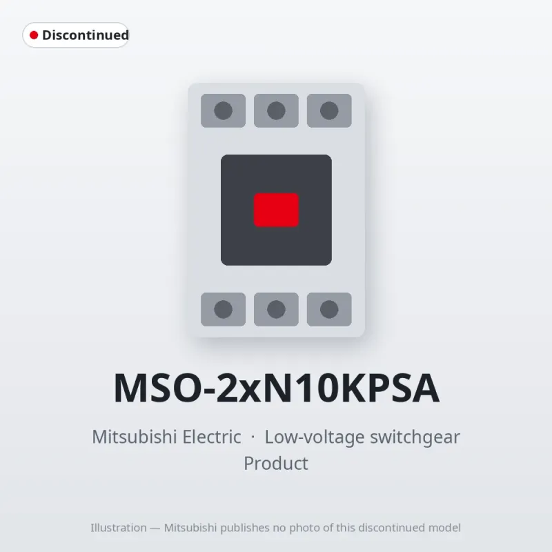 MSO-2xN10KPSA Mitsubishi Low-voltage switchgear Magnetic Starter
