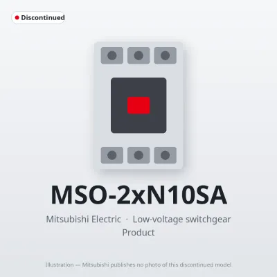 MSO-2xN10SA Mitsubishi Low-voltage switchgear Magnetic Starter