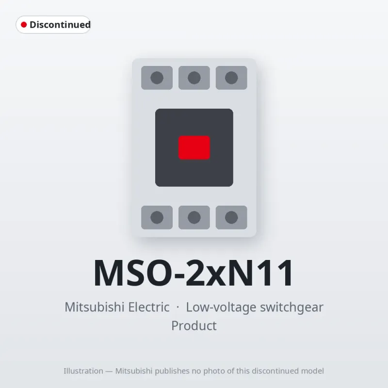 MSO-2xN11 Mitsubishi Low-voltage switchgear Magnetic Starter