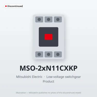 MSO-2xN11CXKP Mitsubishi Low-voltage switchgear Magnetic Starter