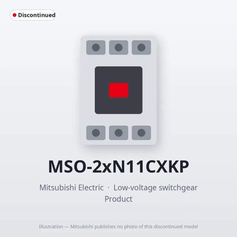 MSO-2xN11CXKP Mitsubishi Low-voltage switchgear Magnetic Starter