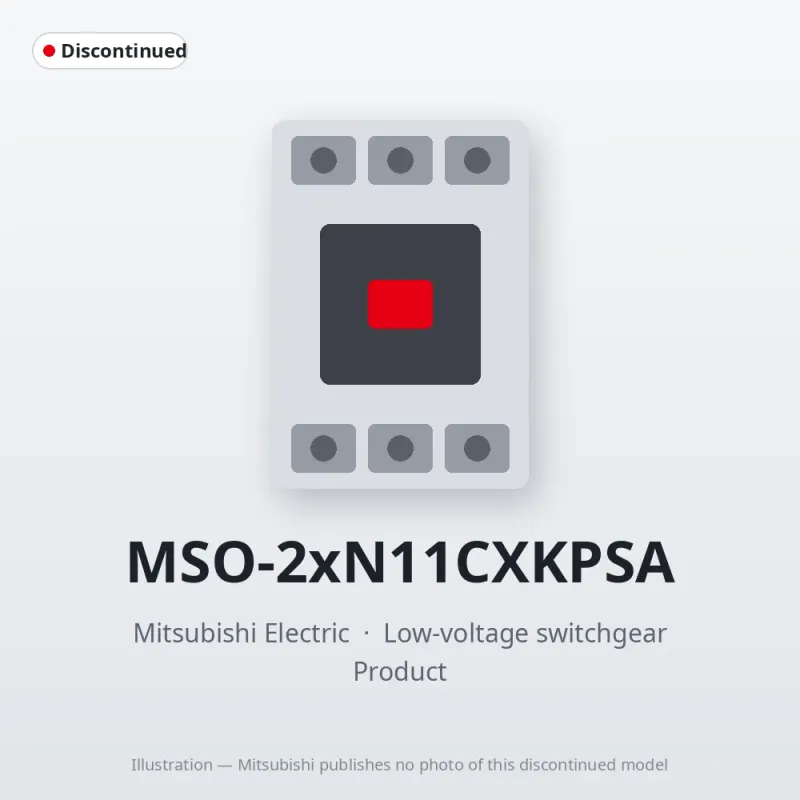 MSO-2xN11CXKPSA Mitsubishi Low-voltage switchgear Magnetic Starter