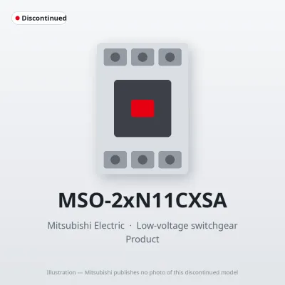 MSO-2xN11CXSA Mitsubishi Low-voltage switchgear Magnetic Starter