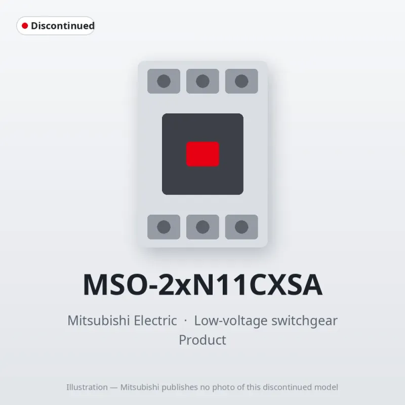MSO-2xN11CXSA Mitsubishi Low-voltage switchgear Magnetic Starter