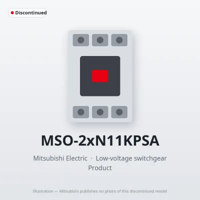 MSO-2xN11KPSA Mitsubishi Low-voltage switchgear Magnetic Starter