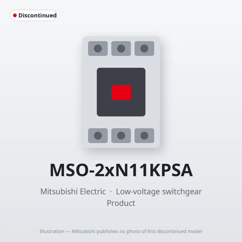 MSO-2xN11KPSA Mitsubishi Low-voltage switchgear Magnetic Starter
