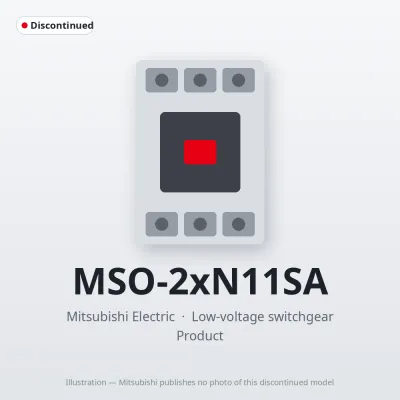 MSO-2xN11SA Mitsubishi Low-voltage switchgear Magnetic Starter