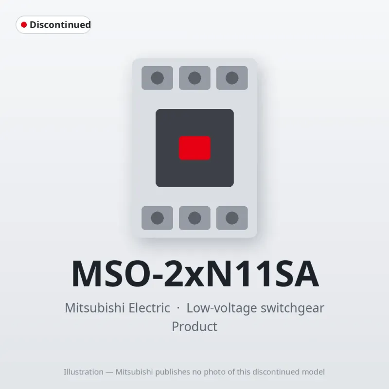 MSO-2xN11SA Mitsubishi Low-voltage switchgear Magnetic Starter