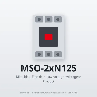 MSO-2xN125 Mitsubishi Low-voltage switchgear Magnetic Starter