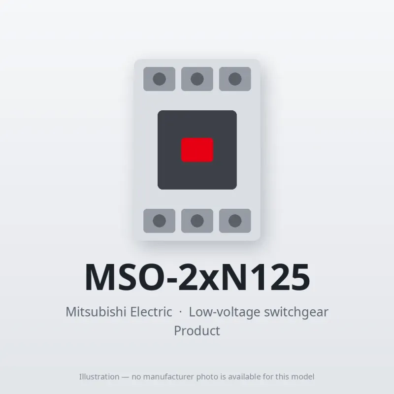 MSO-2xN125 Mitsubishi Low-voltage switchgear Magnetic Starter