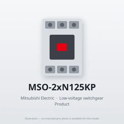 MSO-2xN125KP Mitsubishi Low-voltage switchgear Magnetic Starter