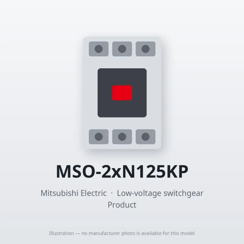 MSO-2xN125KP Mitsubishi Low-voltage switchgear Magnetic Starter