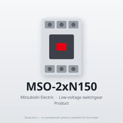 MSO-2xN150 Mitsubishi Low-voltage switchgear Magnetic Starter