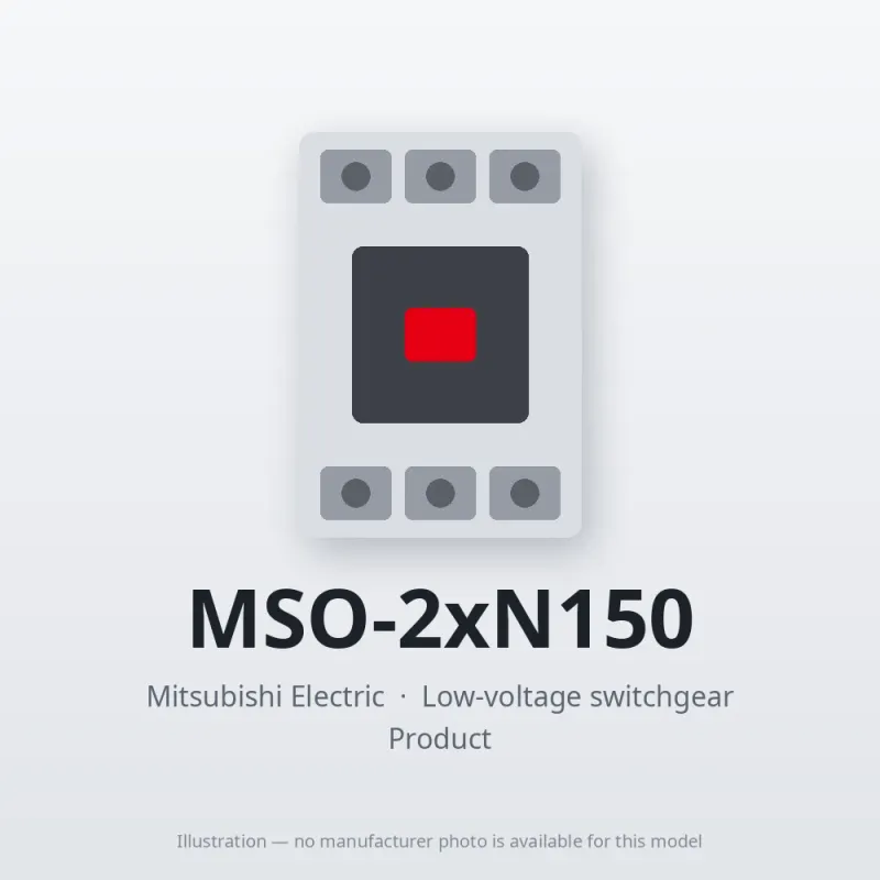 MSO-2xN150 Mitsubishi Low-voltage switchgear Magnetic Starter