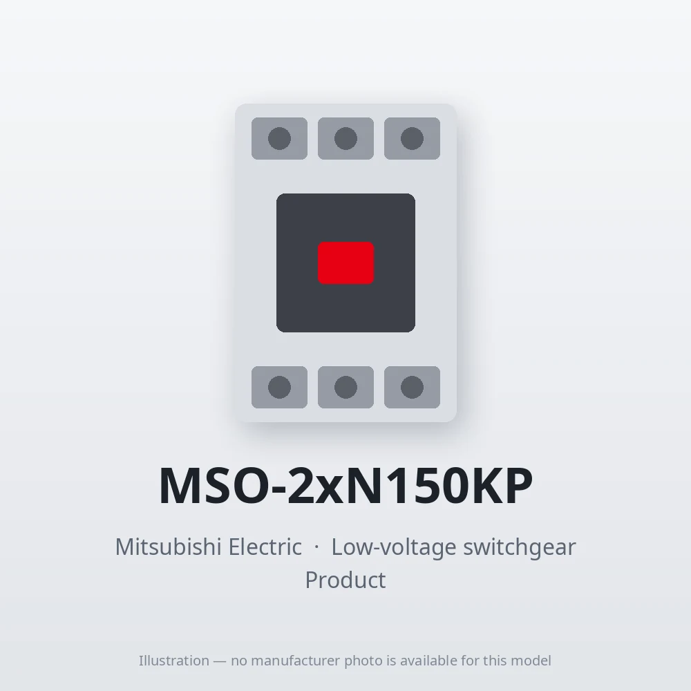 MSO-2xN150KP Mitsubishi Low-voltage switchgear Magnetic Starter