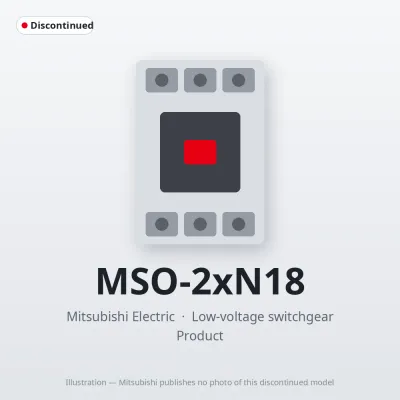 MSO-2xN18 Mitsubishi Low-voltage switchgear Magnetic Starter