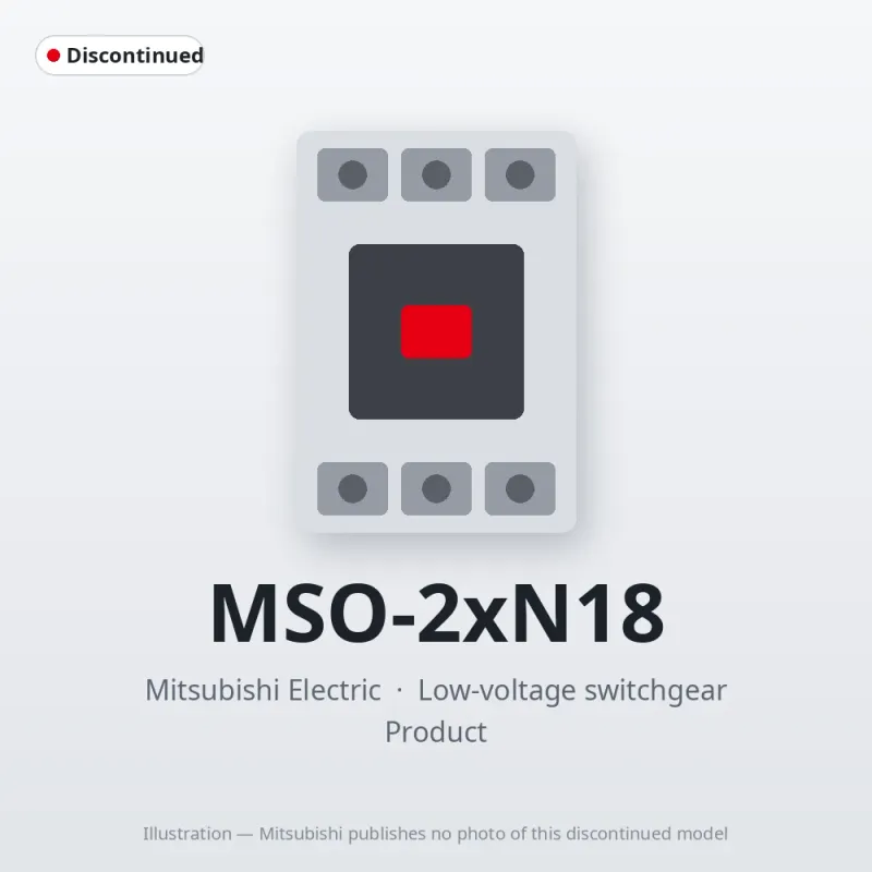 MSO-2xN18 Mitsubishi Low-voltage switchgear Magnetic Starter