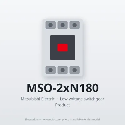 MSO-2xN180 Mitsubishi Low-voltage switchgear Magnetic Starter