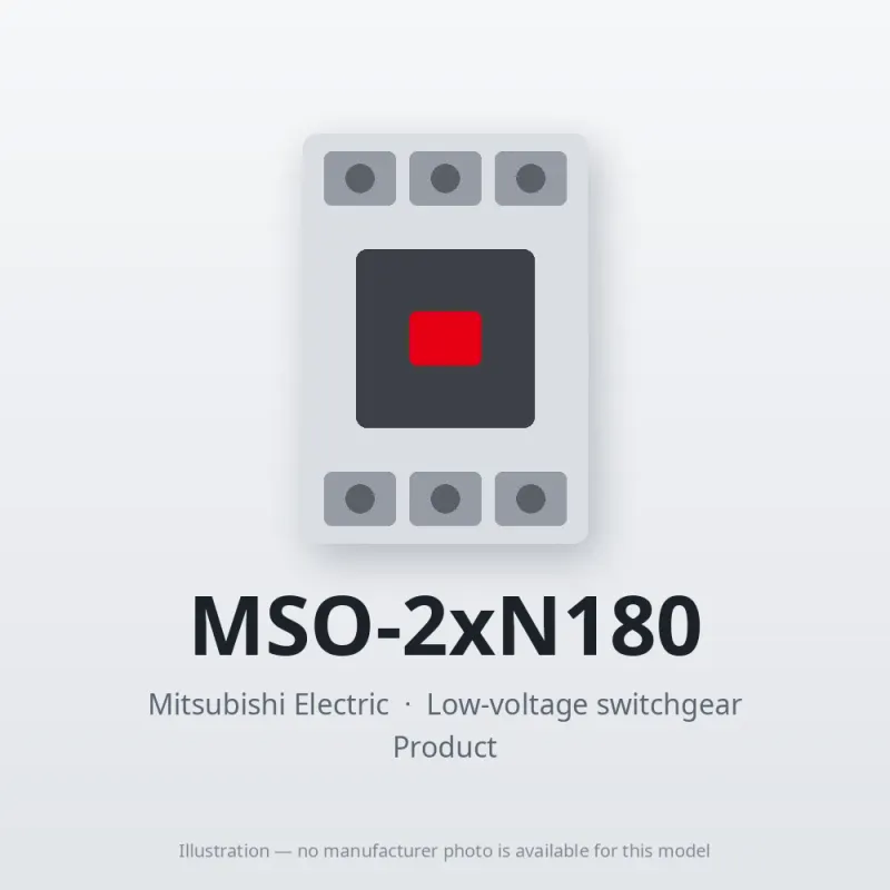 MSO-2xN180 Mitsubishi Low-voltage switchgear Magnetic Starter