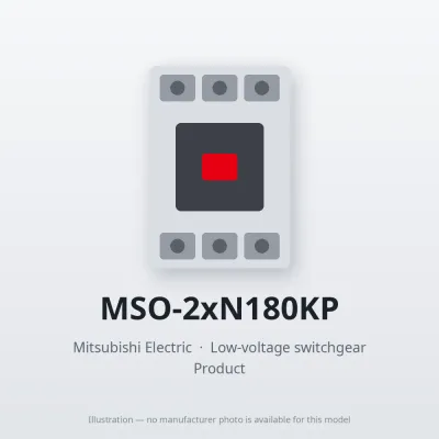 MSO-2xN180KP Mitsubishi Low-voltage switchgear Magnetic Starter