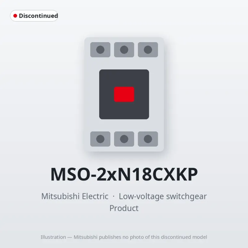 MSO-2xN18CXKP Mitsubishi Low-voltage switchgear Magnetic Starter
