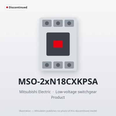 MSO-2xN18CXKPSA Mitsubishi Low-voltage switchgear Magnetic Starter