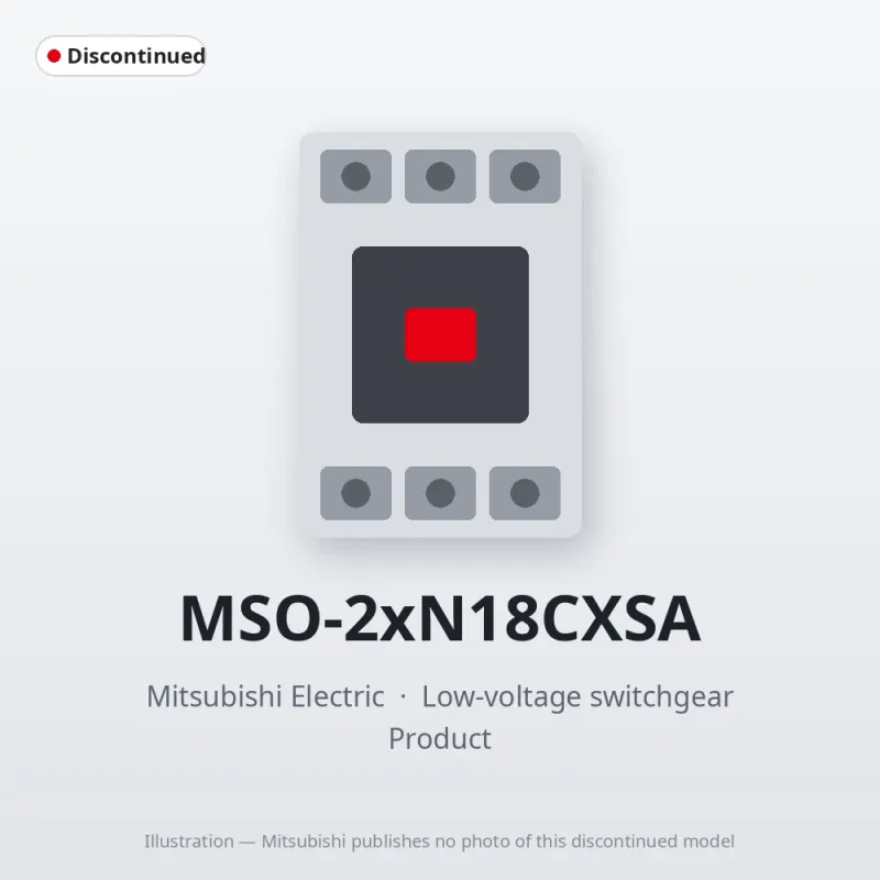 MSO-2xN18CXSA Mitsubishi Low-voltage switchgear Magnetic Starter