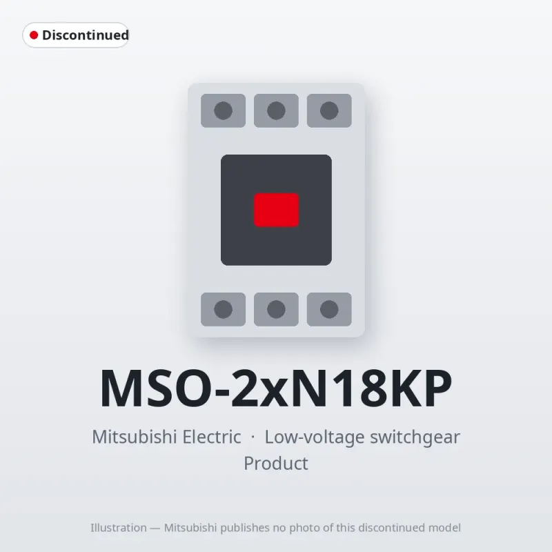 MSO-2xN18KP Mitsubishi Low-voltage switchgear Magnetic Starter