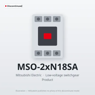 MSO-2xN18SA Mitsubishi Low-voltage switchgear Magnetic Starter