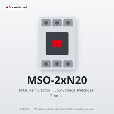 MSO-2xN20 Mitsubishi Low-voltage switchgear Magnetic Starter