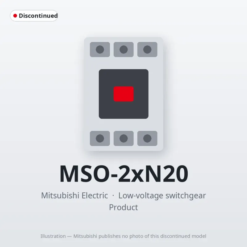 MSO-2xN20 Mitsubishi Low-voltage switchgear Magnetic Starter