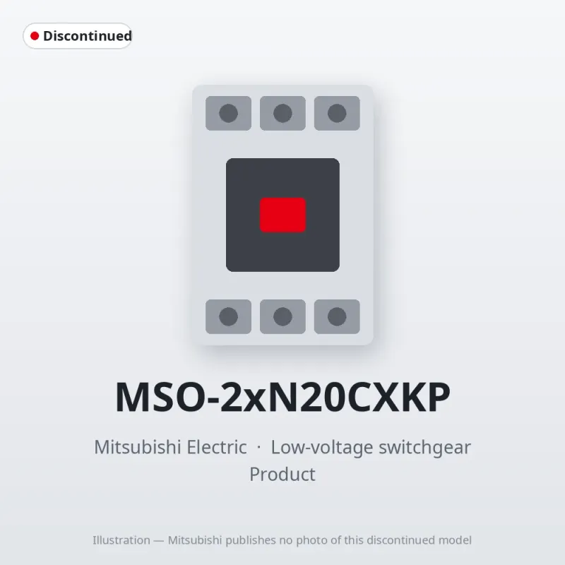 MSO-2xN20CXKP Mitsubishi Low-voltage switchgear Magnetic Starter
