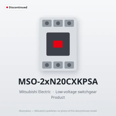MSO-2xN20CXKPSA Mitsubishi Low-voltage switchgear Magnetic Starter