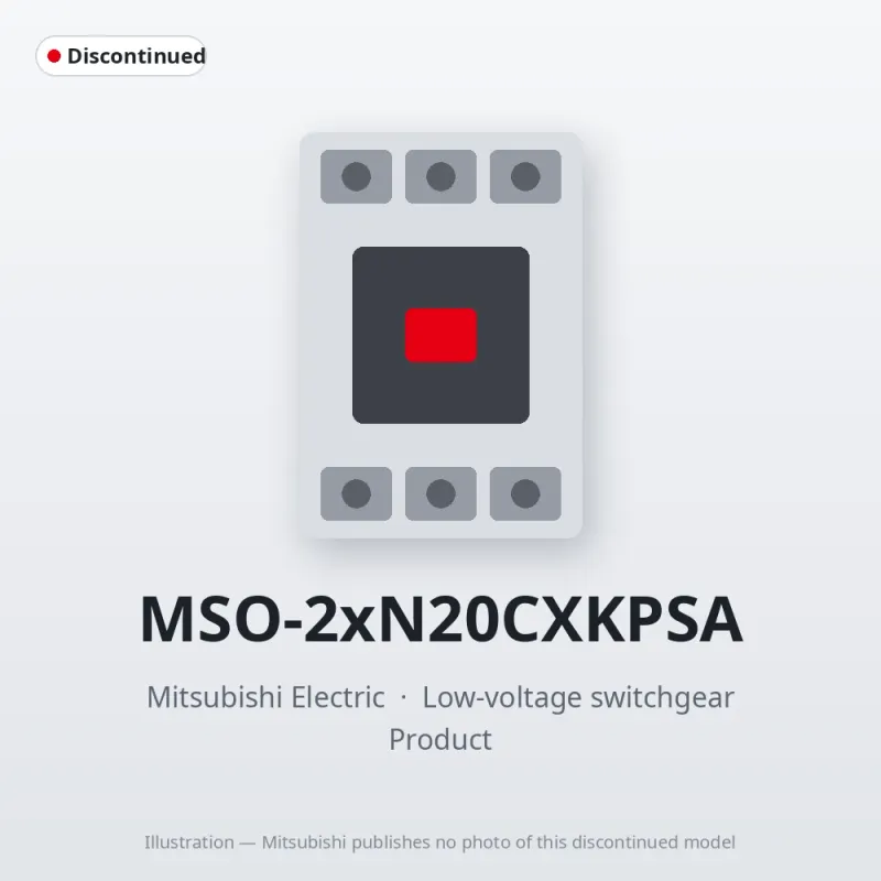 MSO-2xN20CXKPSA Mitsubishi Low-voltage switchgear Magnetic Starter