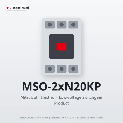 MSO-2xN20KP Mitsubishi Low-voltage switchgear Magnetic Starter