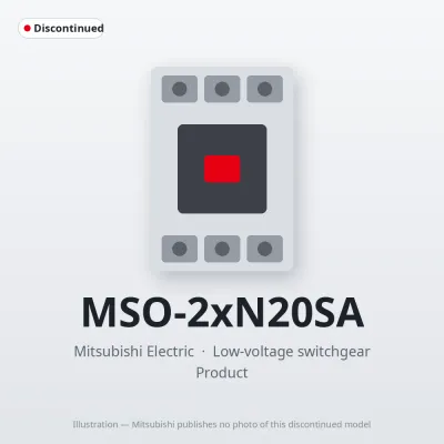 MSO-2xN20SA Mitsubishi Low-voltage switchgear Magnetic Starter