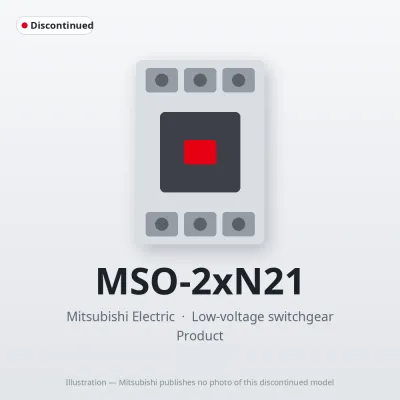 MSO-2xN21 Mitsubishi Low-voltage switchgear Magnetic Starter